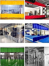 530x220 şeffaf perde kornezli kapsüllü altı ve üstü renkli branda