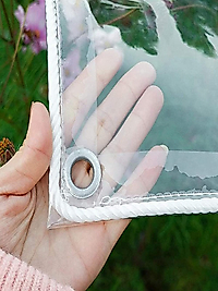 350x200 şeffaf kış bahçe perdeleri kapsüllü 0.80 micron su geçirmez