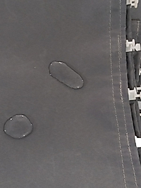 600x200 gri düz renk balkon perdesi